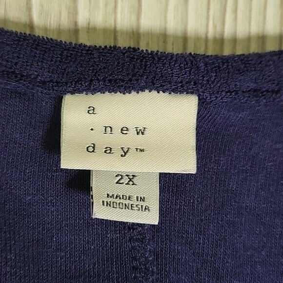 A New Day Sleeveless Terry Mini Tank Shift Dress Swim Cover Up Womens 2X NWT - Picture 7 of 10